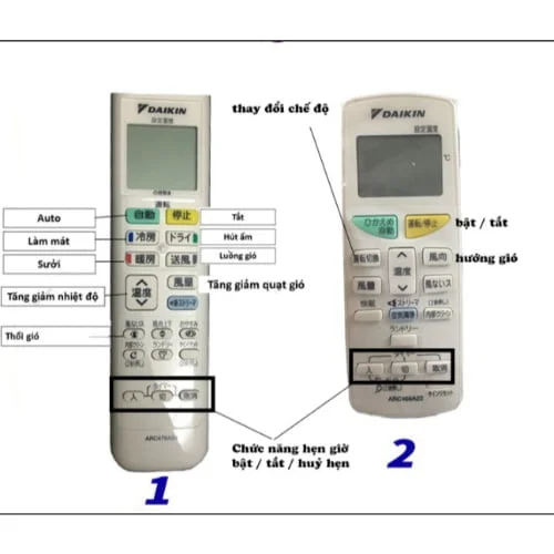 Hướng dẫn sử dụng điều khiển điều hòa Nhật bãi với các chức năng cơ bản