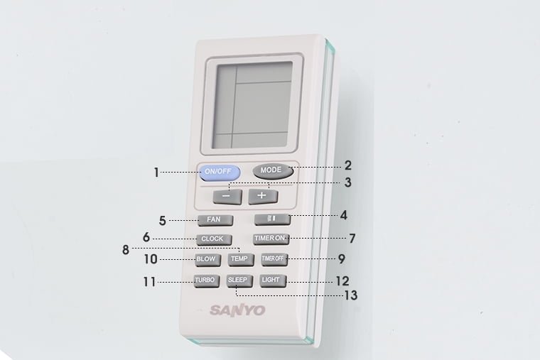 Cách điều khiển điều hòa Sanyo Nhật dễ dàng nhất