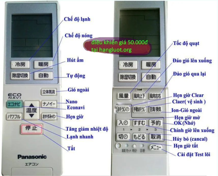 Điều khiển điều hòa nhật bãi panasonic như thế nào mới là đúng?