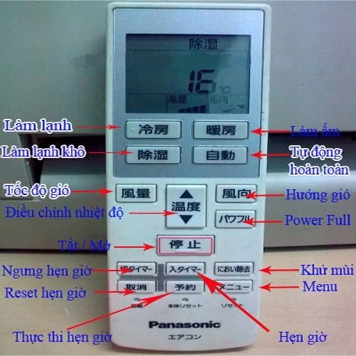 Cách sử dụng điều hoà tiếng Nhật